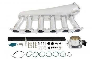 Toyota Lexus 1FZ indsugningsmanifold med gasspjæld og fuel rail