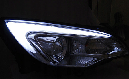Forlygter Opel Astra J 10-15 Rørlys Krom