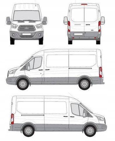 Platform til tagbagagebærer Ford Transit L3H2 OD 2014-