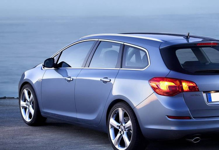 Vindueslister omkring sideruderne Opel Astra 4 J COMBI