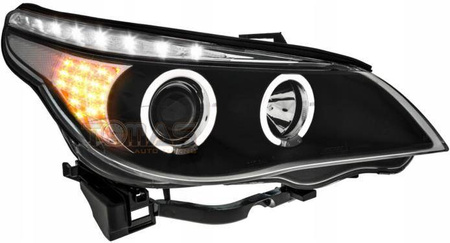 Forlygter Forlygter BMW E60/E61 BLACK RINGI