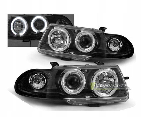 Forlygter Opel Astra F BLACK RINGI
