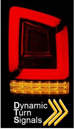 LED-lys vw t5 03-09 rød røg fuld led dts