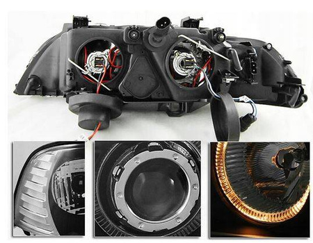 Forlygter BMW E39 SORT RINGI