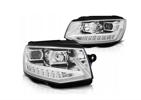 Vw T6 15- krom rørlys led drl forlygter