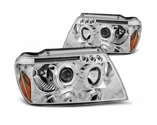 Chrysler Jeep Grand Cherokee krom lygteglas