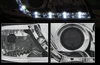 Forlygter Audi A4 B5 99-00 dagslys krom
