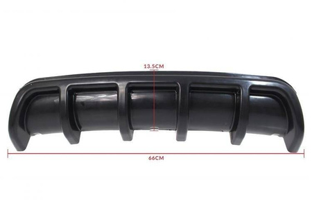 Universal bagkofanger diffuser spoiler Sort 66CM