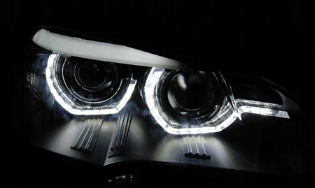 Lygter Bmw X5 E70 07-10 Ringe 3d Drl Blk Xenon Afs