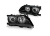 Bmw E46 01-05 Sedan Led Ringlys Sorte linser