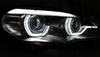 Lygter Bmw X5 E70 07-10 Ringe 3d Drl Sort Xenon