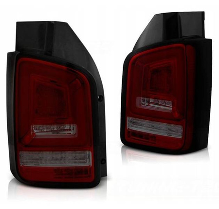 LED-lys vw t5 10-15 rød røg fuld led dts