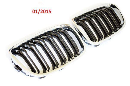 GRILL (NYRE) BMW F20 F21 11-15 SORT-KROM