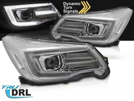 LED-forlygter i krom til Subaru Forester IV