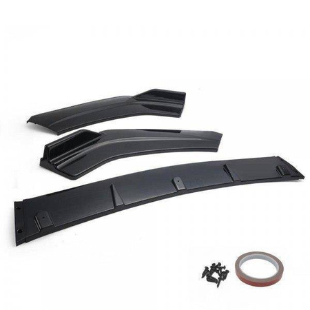 Universal frontkofanger splitter (3-delt) Sort