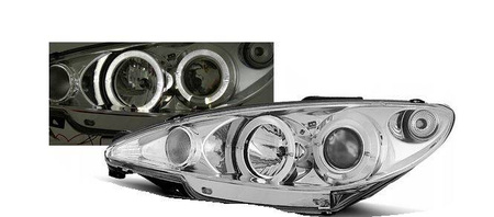 Forlygter Peugeot 206 fra 2002 Ringi Chrome