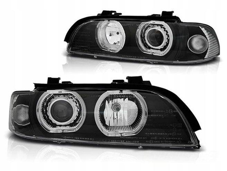 Forlygter BMW E39 95-03 Sort Ring LED Depo