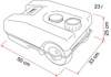 Roll-Tank 23 W beholder til snavset vand - Fiamma