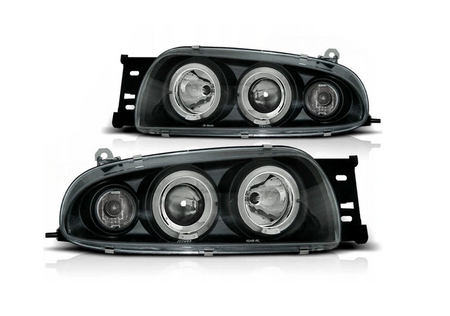 Forlygter Ford Fiesta Mk4 95-99 Ringi Sort