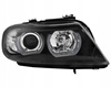 Forlygter BMW E90/E91 05-08 sort ring led 3d xenon