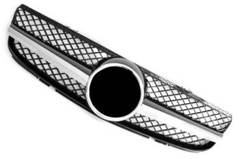 GRILL MERCEDES R230 SL 2006-01/2008 SORT KROM