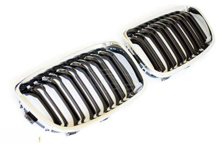 GRILL (NYRE) BMW F20 F21 11-15 SORT-KROM