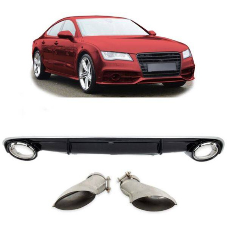 DIFFUSER til AUDI A7 4G 10-14 LOOK RS7 STANDARD