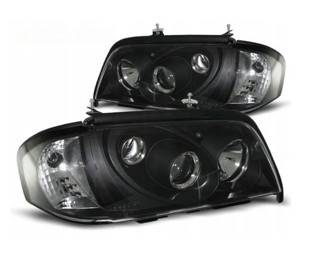 Lygter Mercedes W202 C-klasse 93-00 Sorte linser