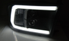 Tube light forlygter Sort til Dodge Ram 09-18