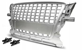 Frontgrill sport sølv til Audi Q5 2008-09.2012