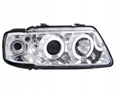 Forlygter Audi A3 8L kromringe
