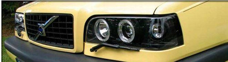 Forlygte lamper Volvo 850 92-96 ringi sort