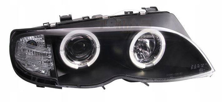 Forlygter BMW E46 RINGI BLACK Seda forlygter