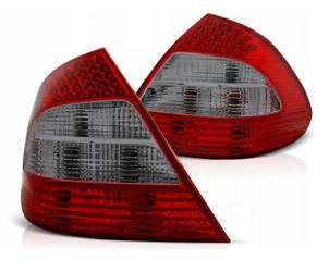 Led-lygter mercedes w211 02-06 rød smoke led fk
