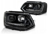 Lygter Vw T5 2010-2015 led-rør sort t6 look dts
