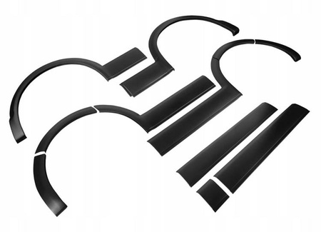 Hjulkasseforlængere dørbeklædning VW T5 03-15 lang L2