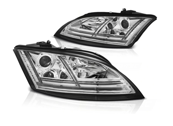 Forlygter Audi Tt 06-10 8j Chrome Led Dts