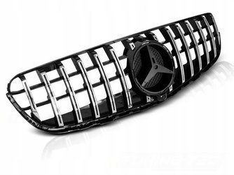 Mercedes GLC W253 15- GT-R Style Krom Blank Sort