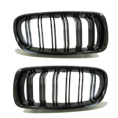 NYREGRILL BMW F30 F31 11-18 SORT BLANK DOBBELT