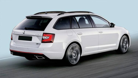 Dæksel til bagkofanger.til SKODA OCTAVIA III RS COMBINED (sort)