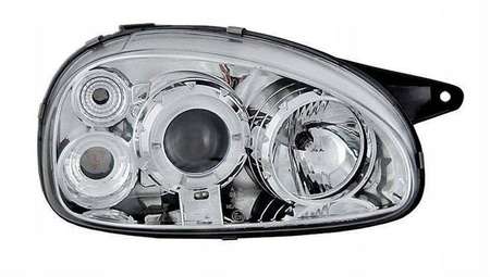 Forlygter Opel Corsa B CHROM RINGI