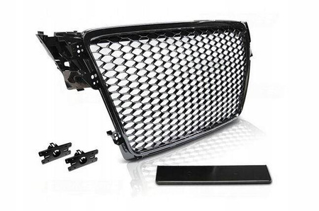 Grill højglans sort Audi A4 b8 2008 - 2011