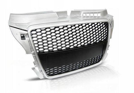 Audi A3 8P sølv RS-TYPE frontgrill