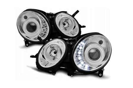 Lygter Ny Mercedes W211 E-klasse 02-06 Krom Led