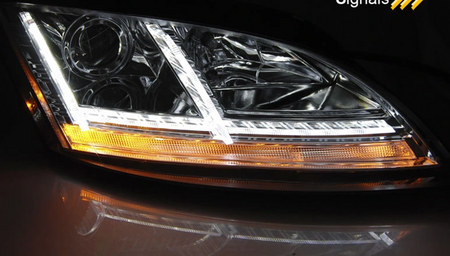 Forlygter Audi Tt 06-10 8j Chrome Led Dts