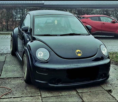 Forlygter forlygteringe sort VW New Beetle