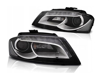 Forlygter AUDI A3 8P 08-12 SORT D