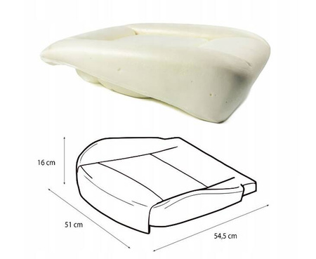 Skum sædehynde svamp VW VOLKSWAGEN T6 2015-2019