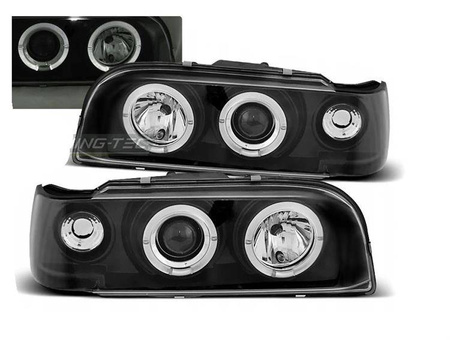 Forlygte lamper Volvo 850 92-96 ringi sort