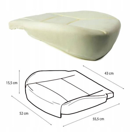 Skum sædehynde svamp CITROEN JUMPER 2006-